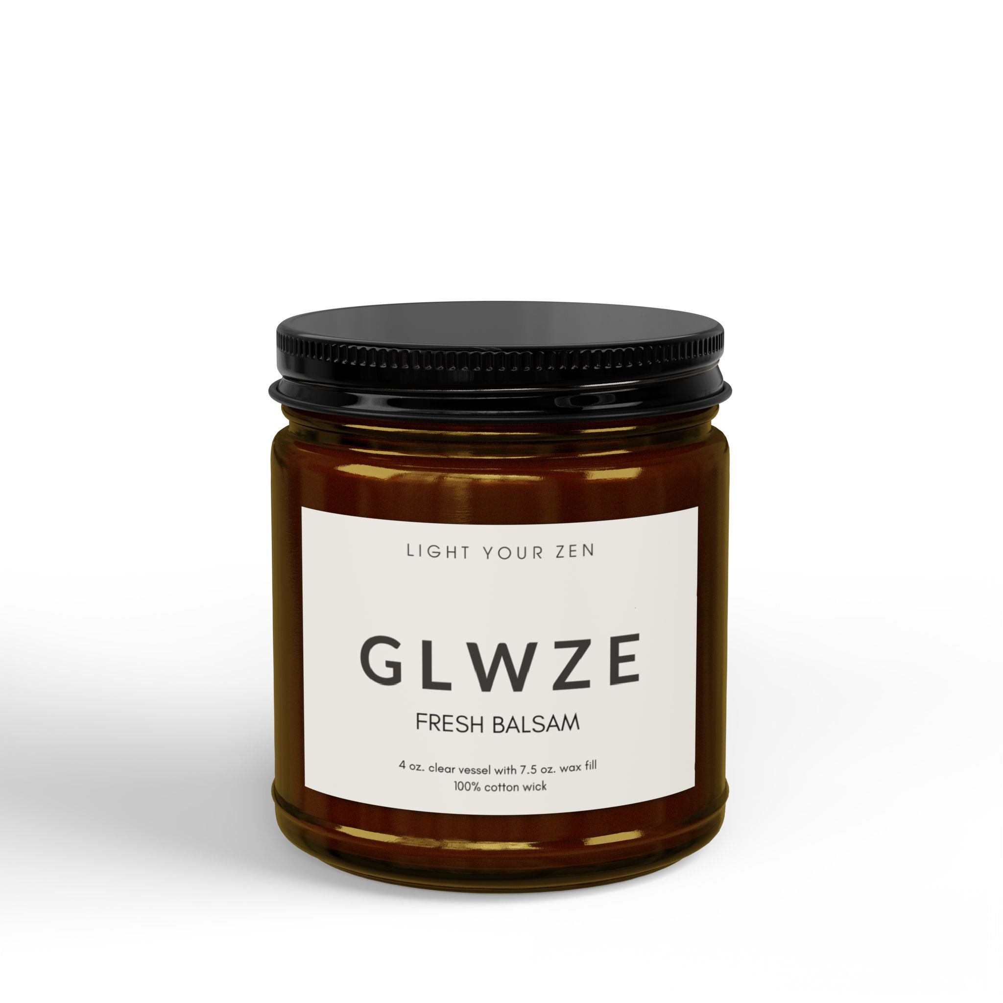 Soy Candle - GLWZE Fresh Balsam Scent 4oz