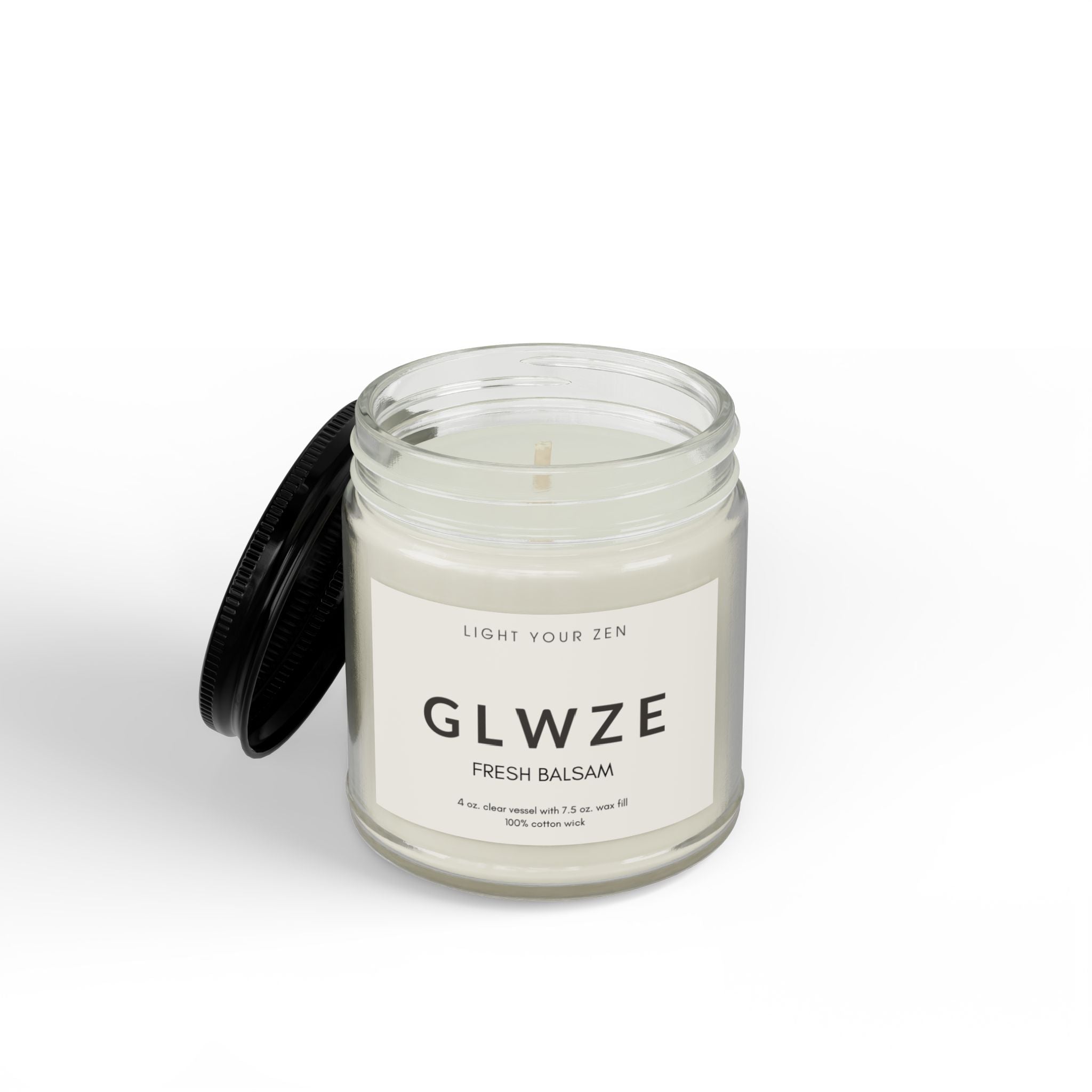 Soy Candle - GLWZE Fresh Balsam Scent 4oz