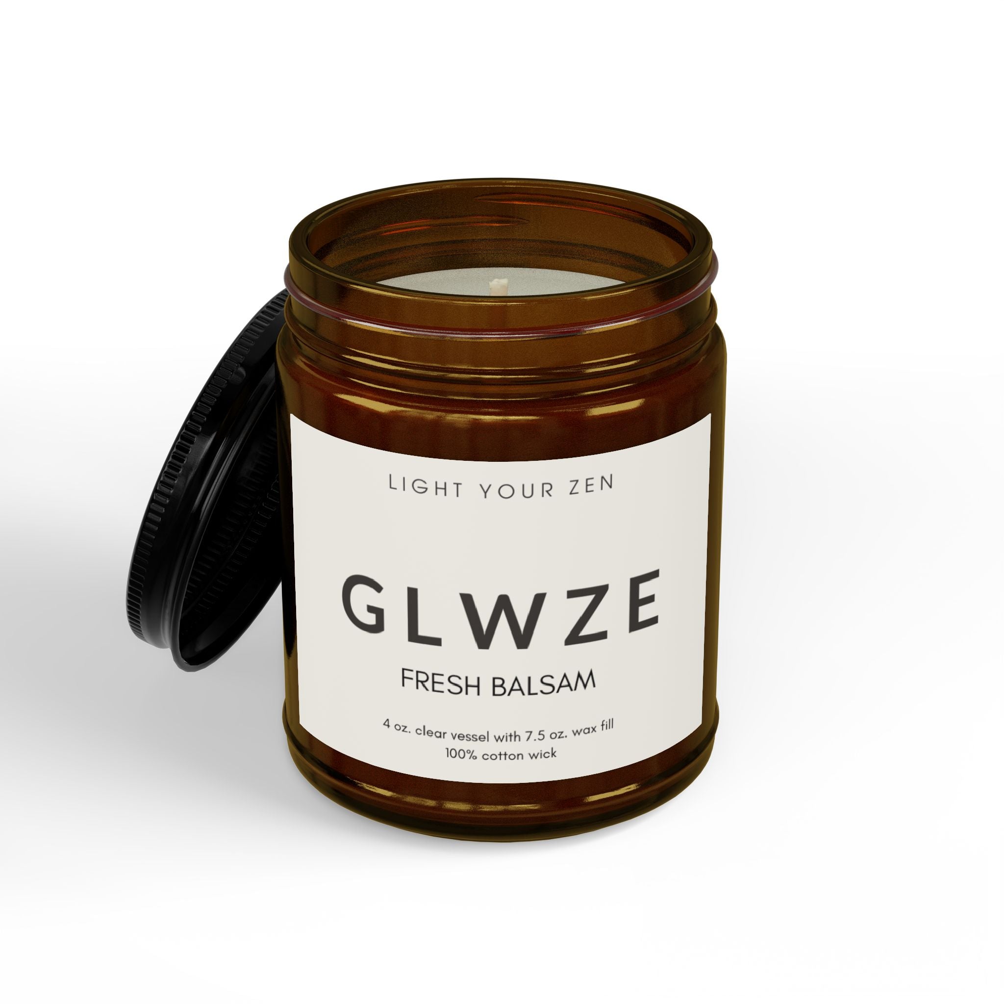 Soy Candle - GLWZE Fresh Balsam Scent 4oz