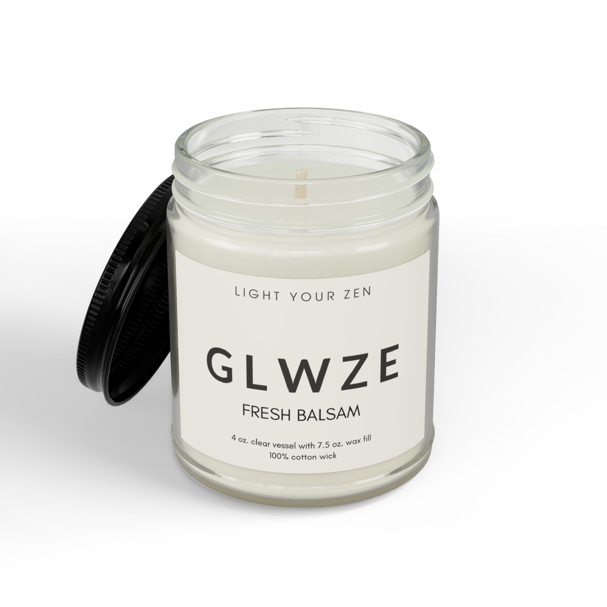 Soy Candle - GLWZE Fresh Balsam Scent 4oz