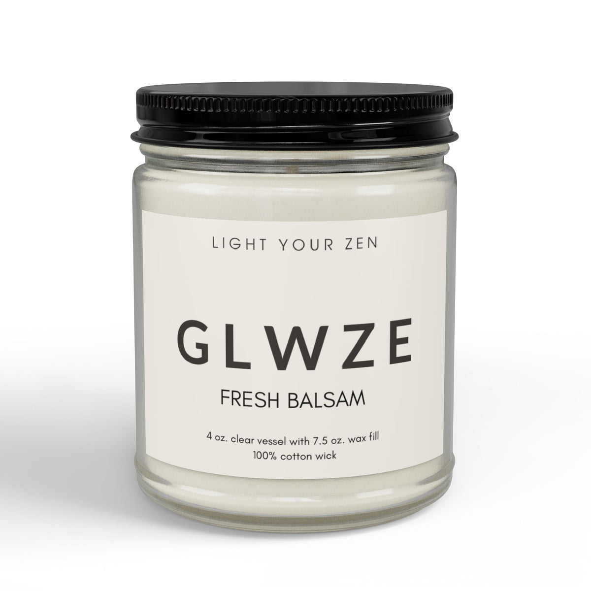Soy Candle - GLWZE Fresh Balsam Scent 4oz