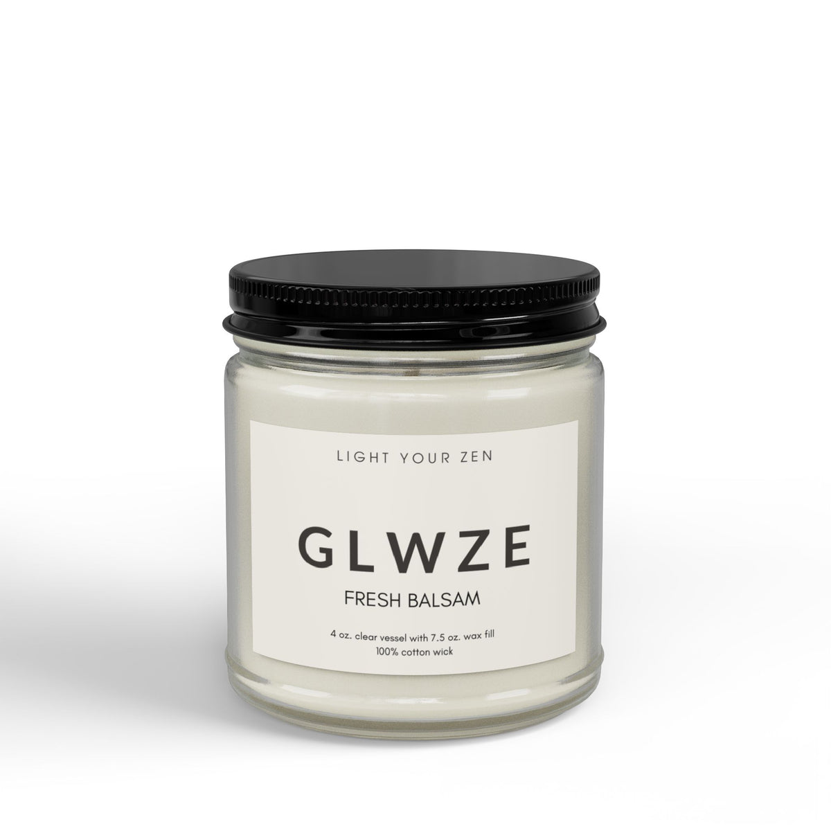 Soy Candle - GLWZE Fresh Balsam Scent 4oz