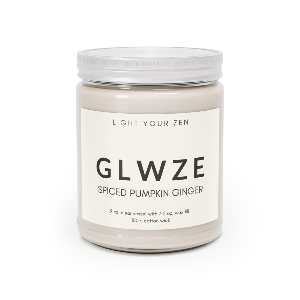 spiced pumpkin ginger candle jar
